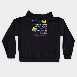 Autism Is A Journey Autism Awareness Mom Kids Hoodie